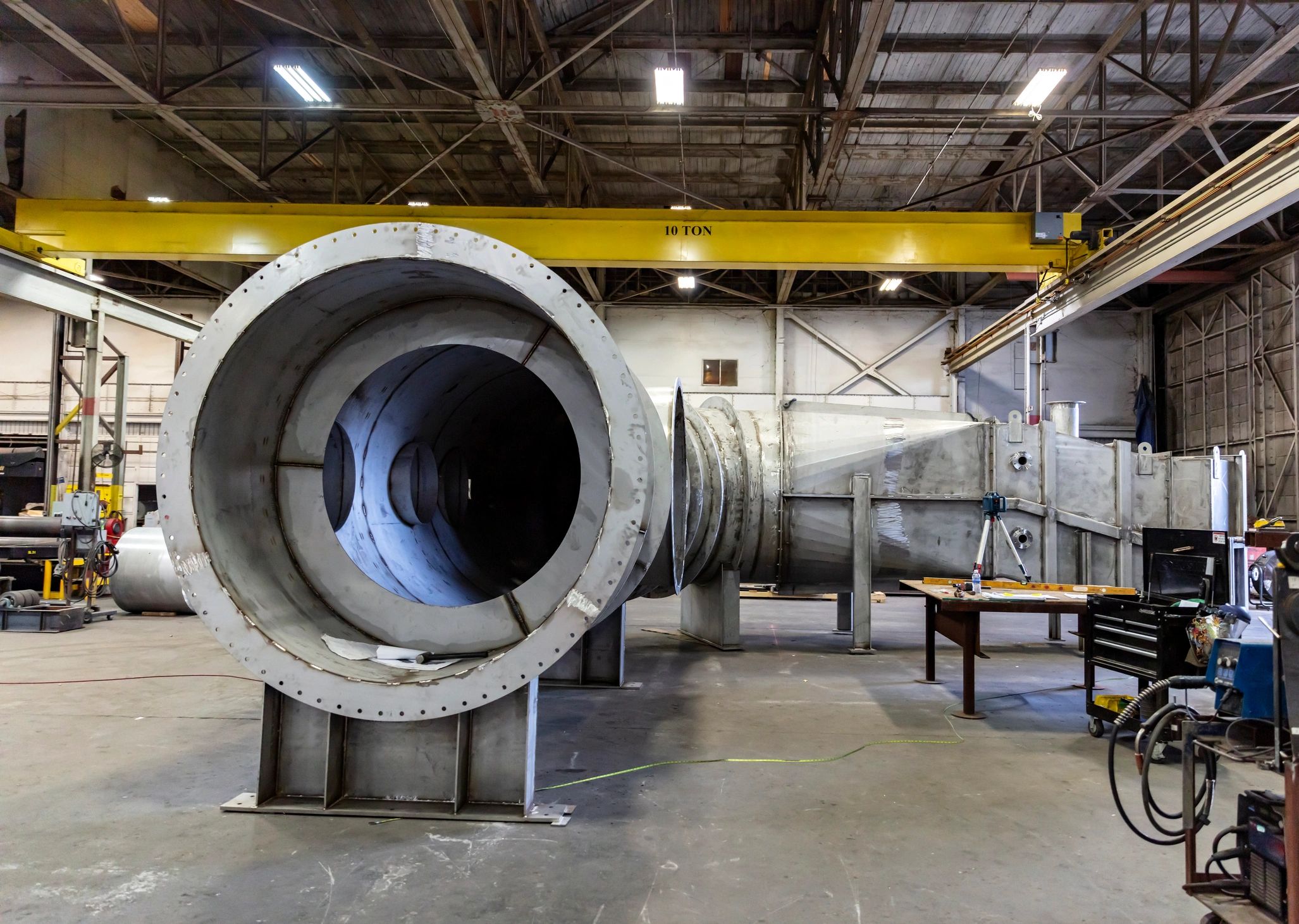 Commercial HVAC equipment in a facility