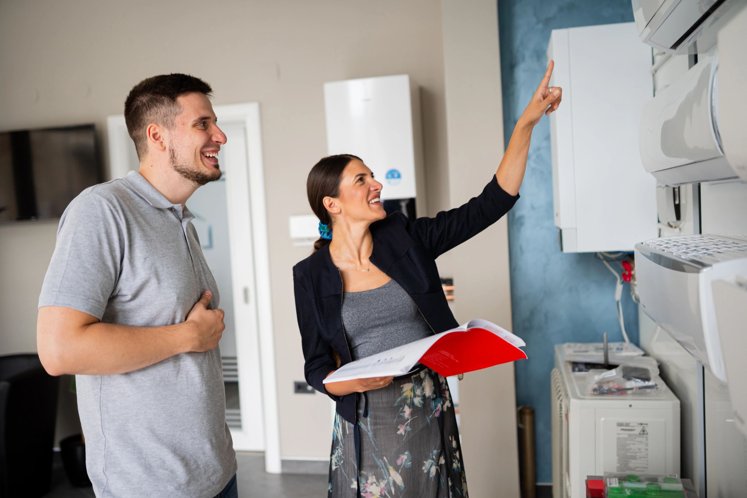 Customer speaking with a service professional