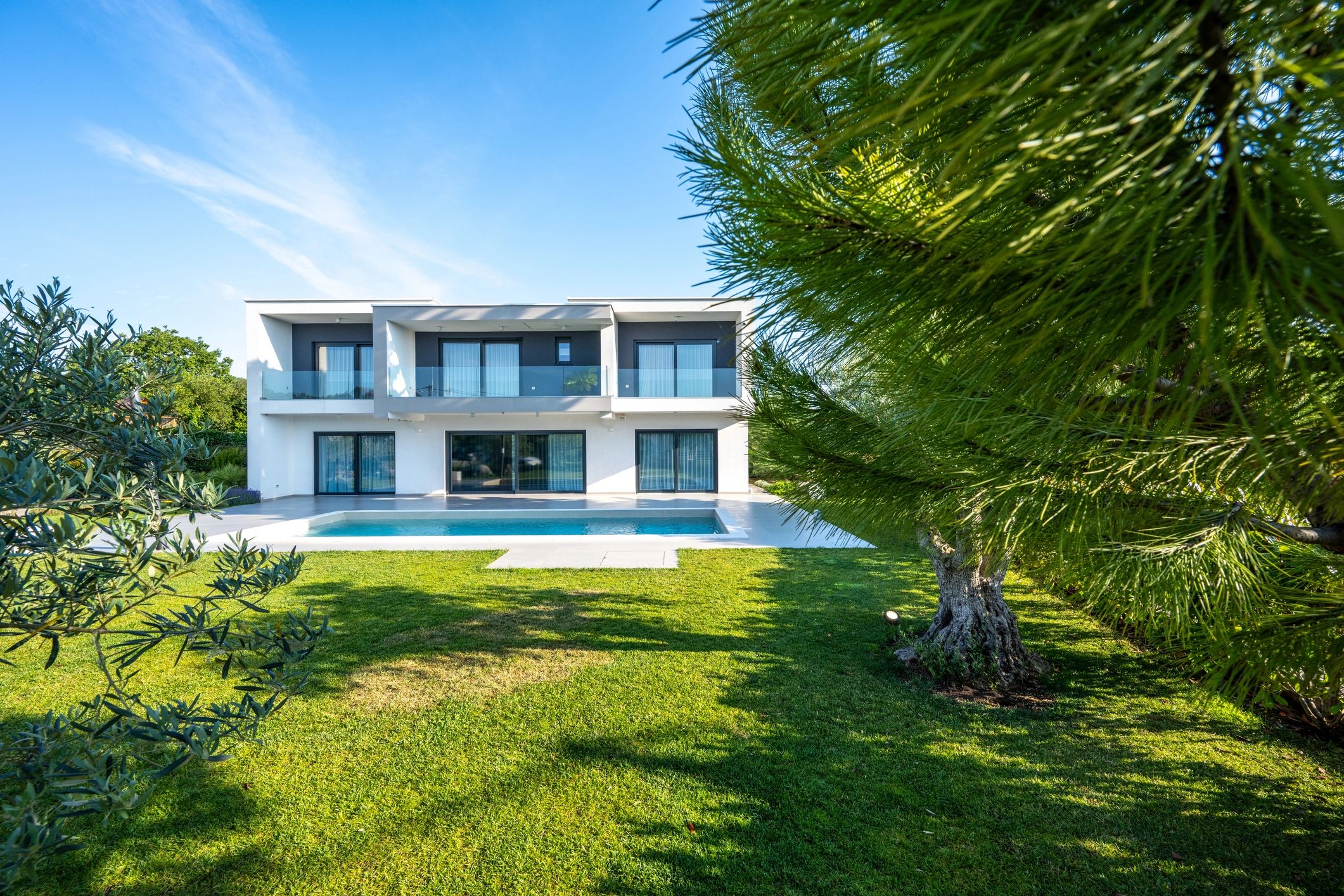 Modern home exterior representing residential comfort and efficiency